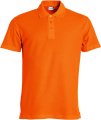 Heren Polo Clique Basic 028230 Diep Oranje